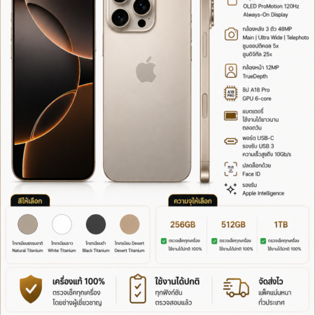 IPhone 16 Pro Max256GB มือสอง